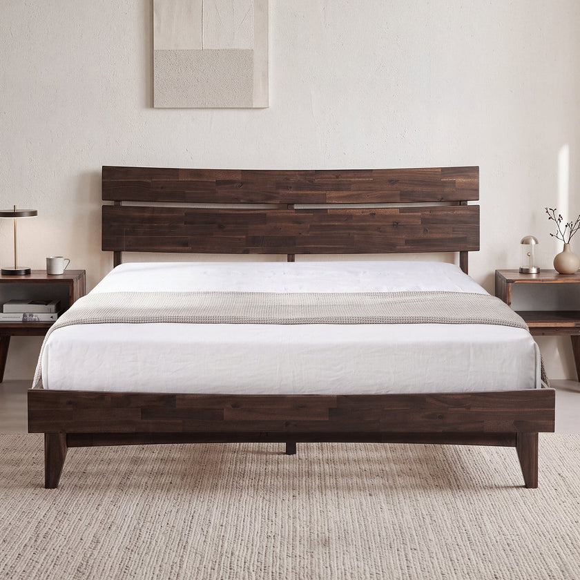 Aurora Solid Wood Bed Frame
