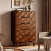 Elara Solid Wood Dresser with 5 Drawers