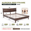 Aurora Solid Wood Bed Frame