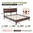 Aurora Solid Wood Bed Frame
