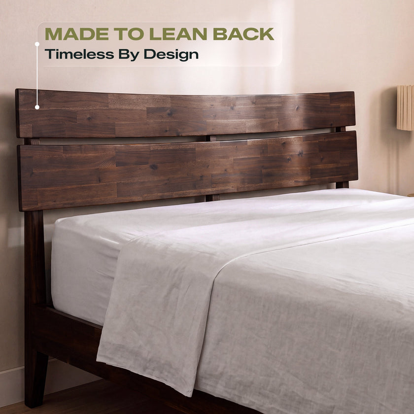 Aurora Solid Wood Bed Frame
