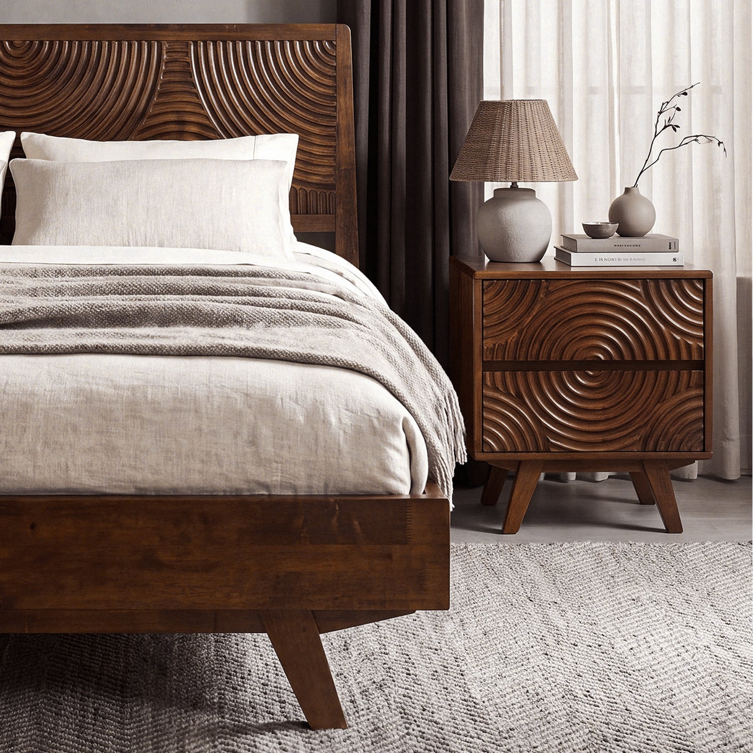 Harmony Solid Wood Bed Frame