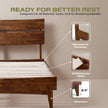 Aurora Solid Wood Bed Frame