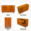 Elara Solid Wood Dresser with 6 Drawers