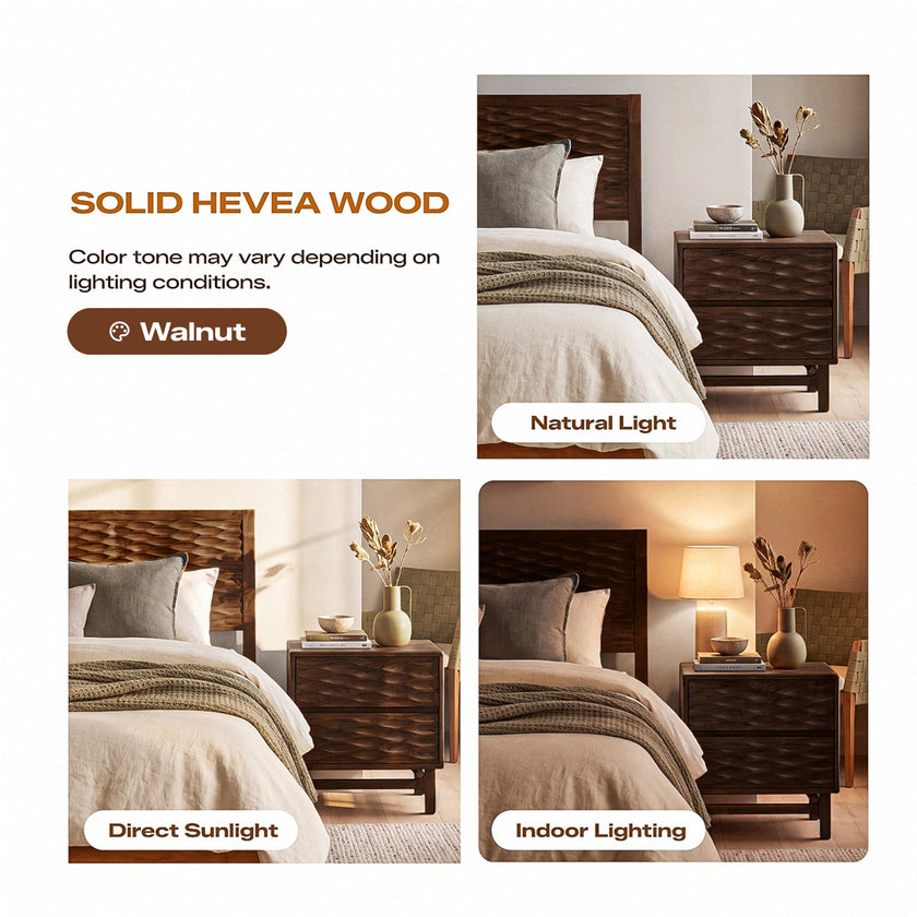 Elara Solid Wood Bed Frame