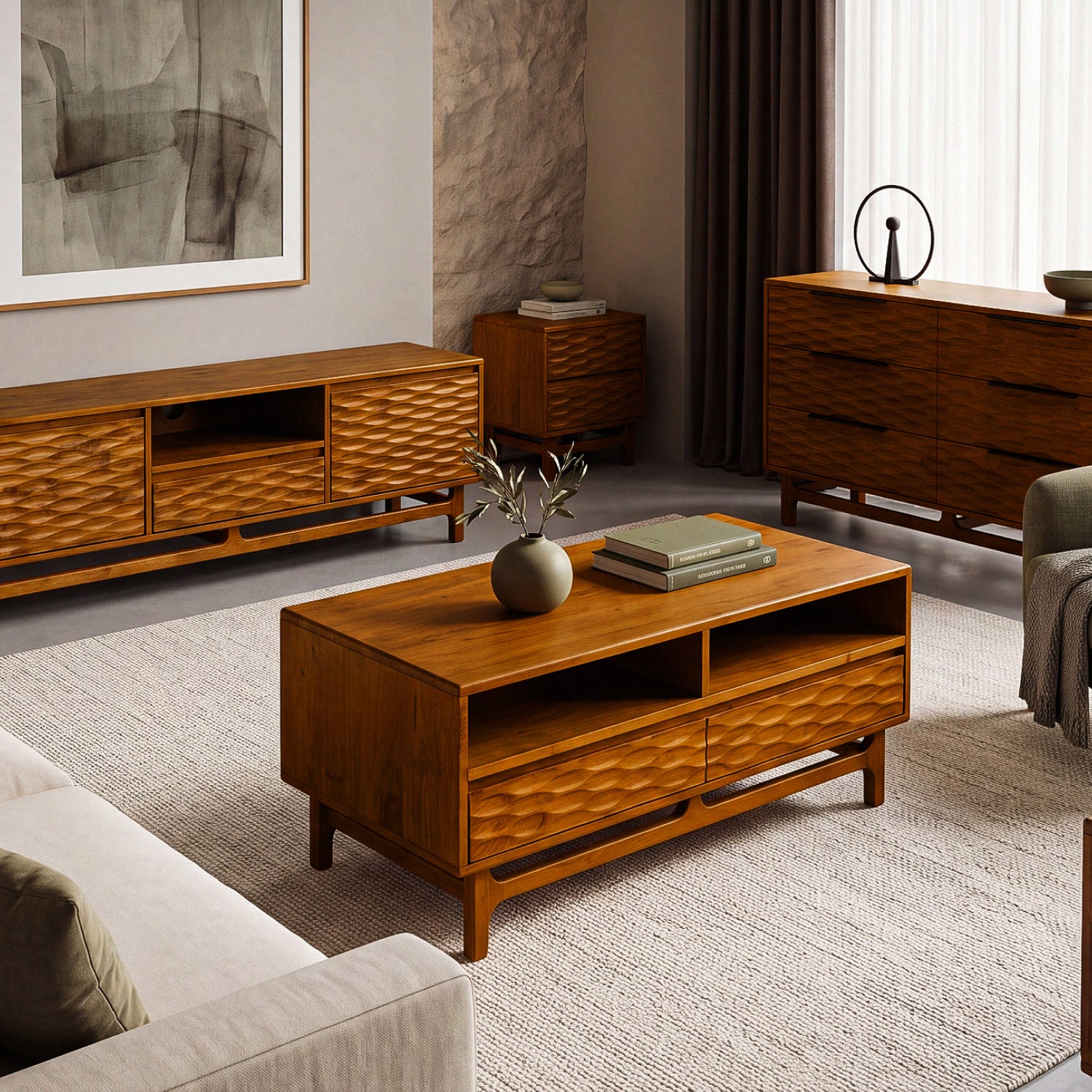 Elara Wooden Coffee Table