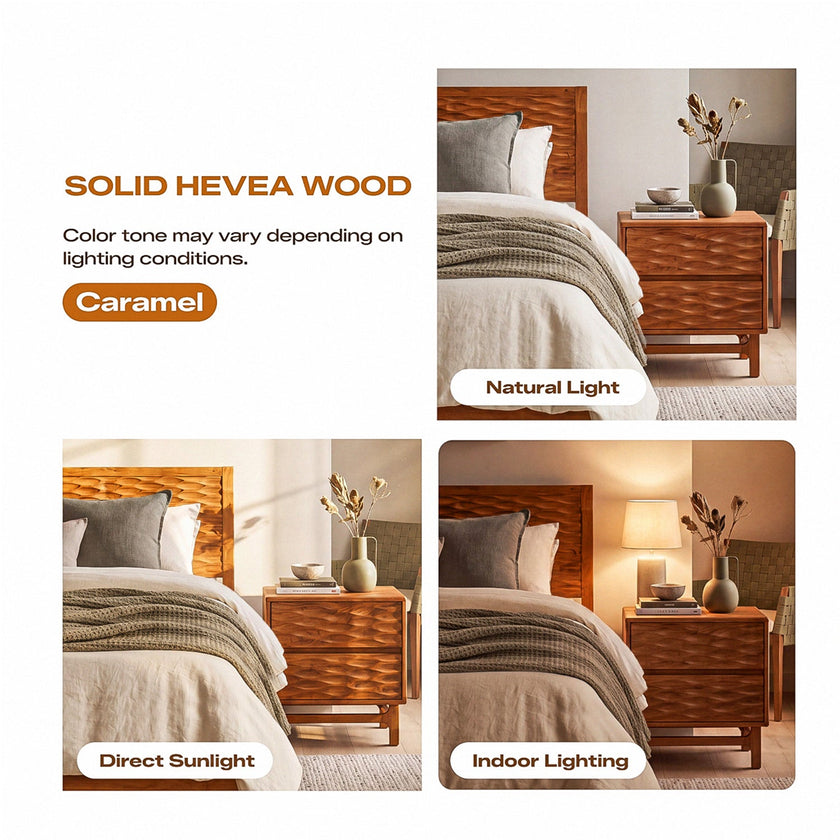 Elara Solid Wood Bed Frame