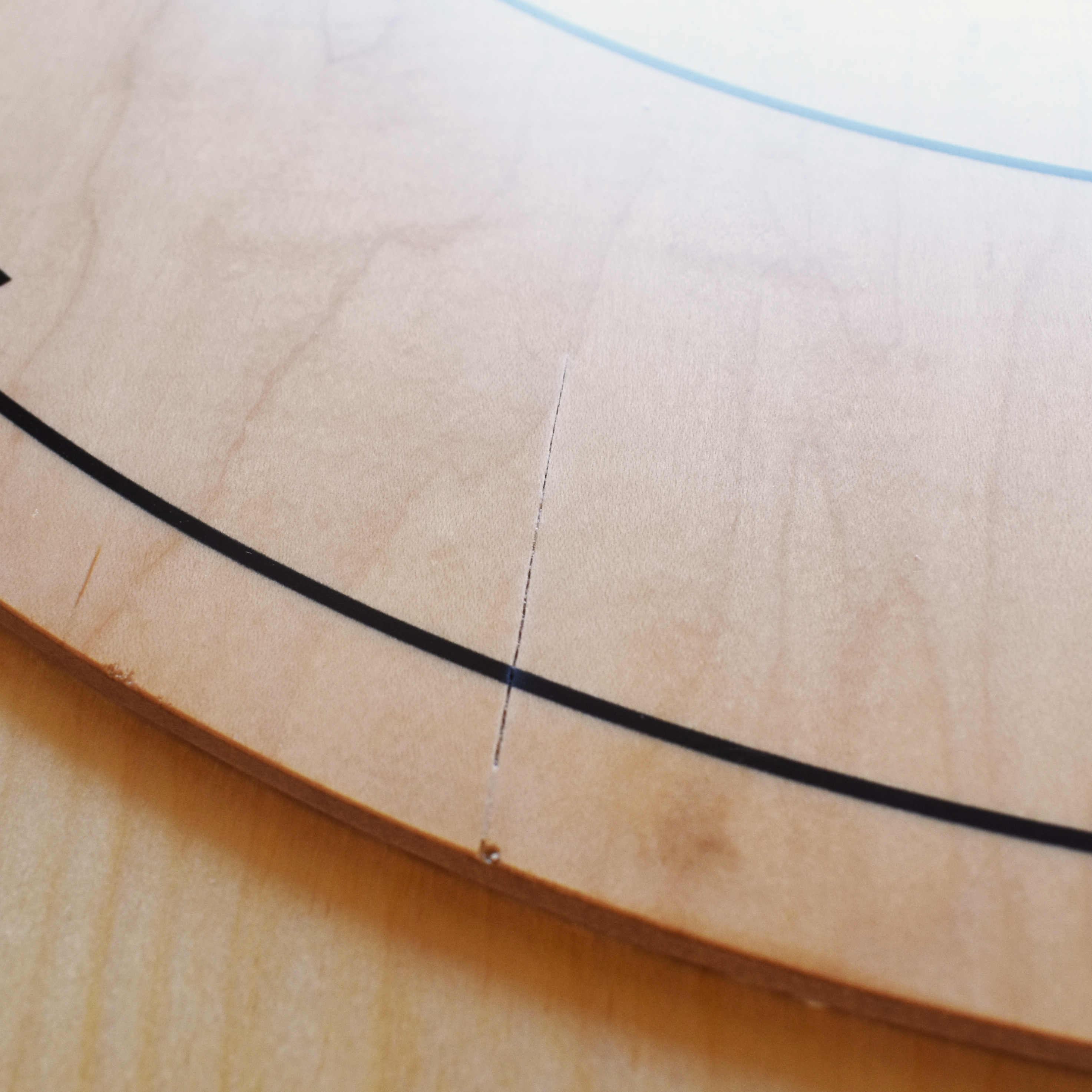 The Deluxe Walnut Rail - Traditional Octagon Crokinole Board Game Set
