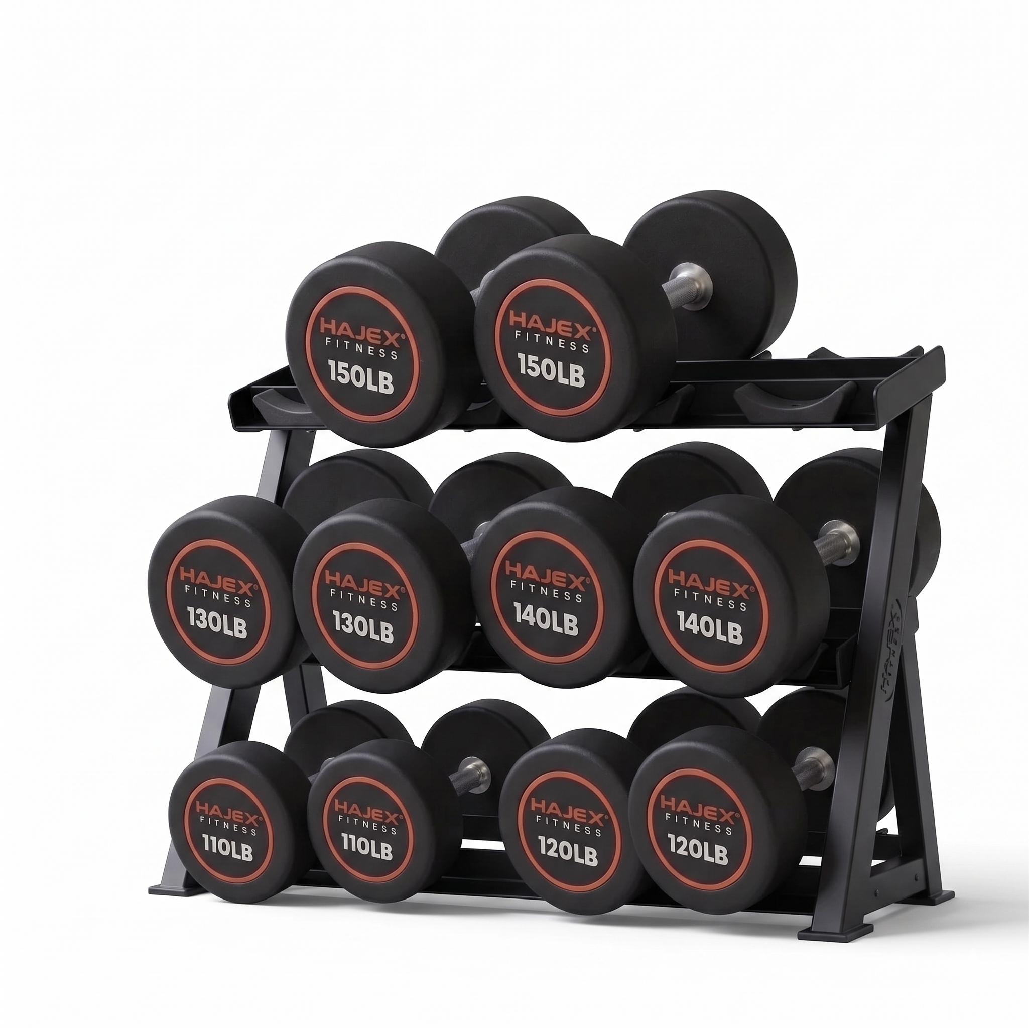 HAJEX Round Dumbbells 5 to 150 LB (Elite Series)