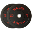 HAJEX Olympic Bumper Weight Plates - 10, 15, 25, 35, 45, 55 LB