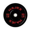 HAJEX Olympic Bumper Weight Plates - 10, 15, 25, 35, 45, 55 LB