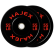 HAJEX Olympic Bumper Weight Plates - 10, 15, 25, 35, 45, 55 LB
