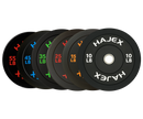 HAJEX Olympic Bumper Weight Plates - 10, 15, 25, 35, 45, 55 LB