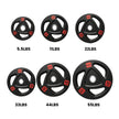 HAJEX Rubber Olympic Bumper Grip Weight Plates & Sets in LBs & KGs
