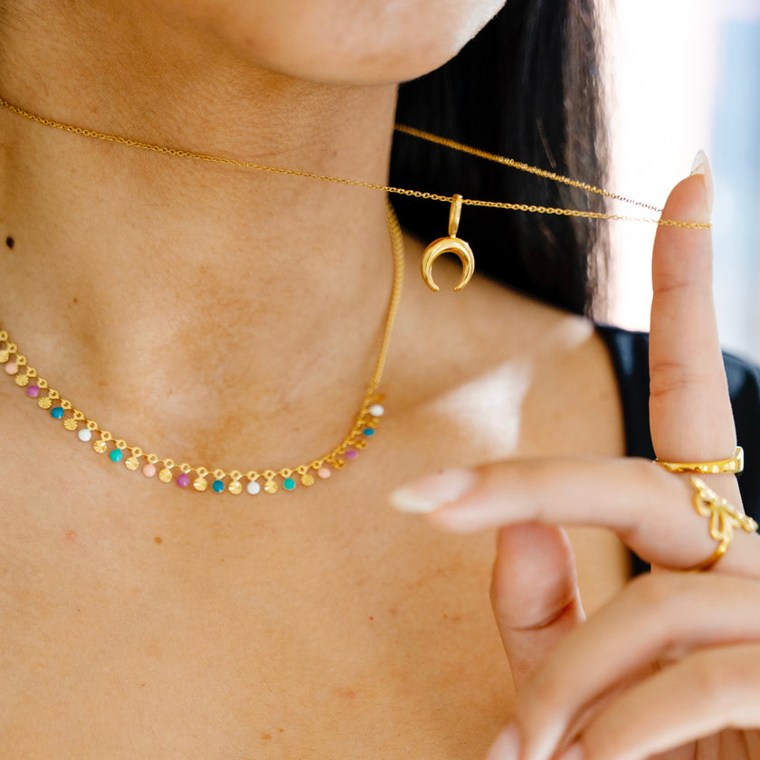 Half Moon Necklace 2.0- Gold