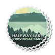Halfway Lake Ontario Provincial Park Waterproof Vinyl Sticker, Canada Parks