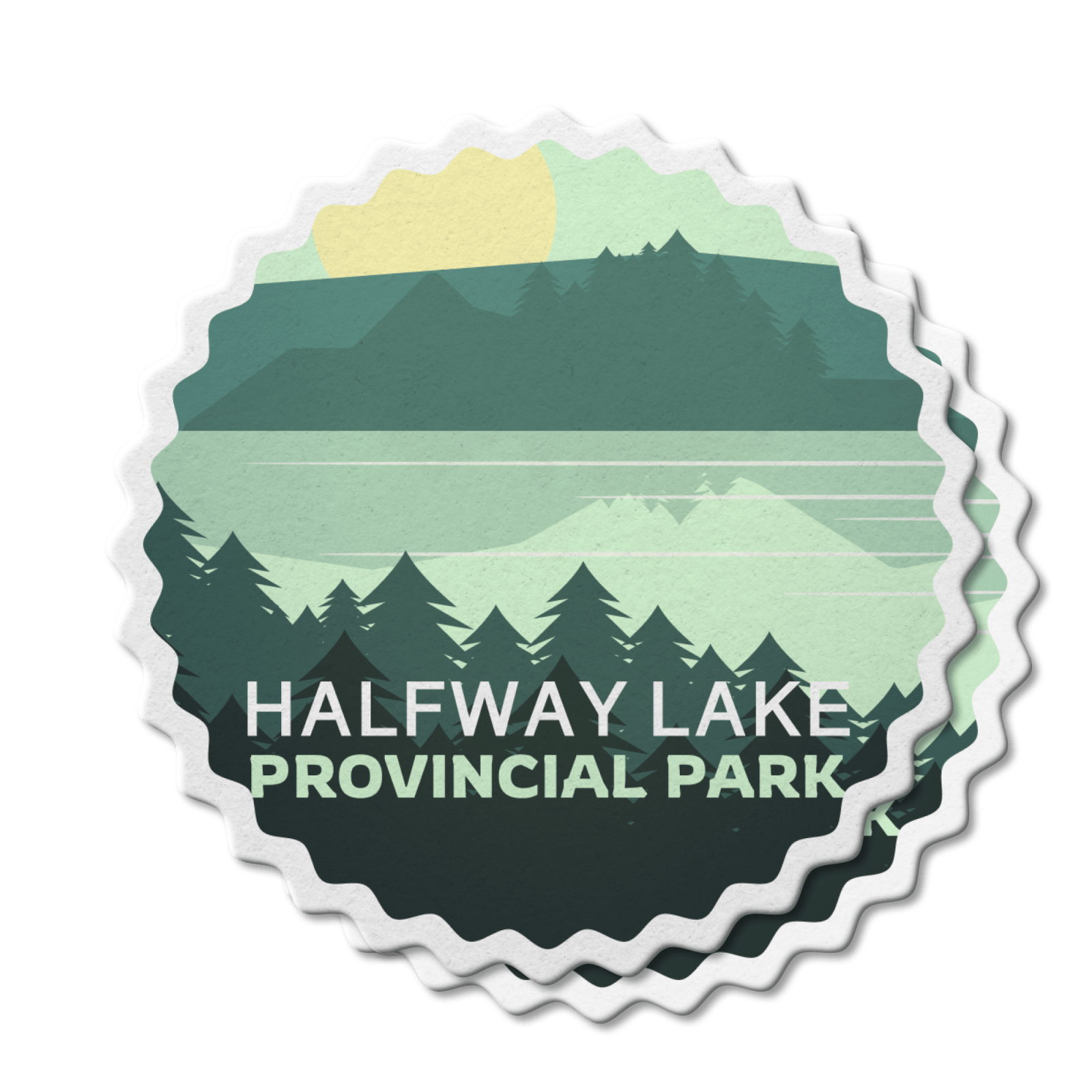 Halfway Lake Ontario Provincial Park Waterproof Vinyl Sticker, Canada Parks