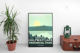 Halfway Lake Provincial Park 'Explored' Poster, Canada Parks