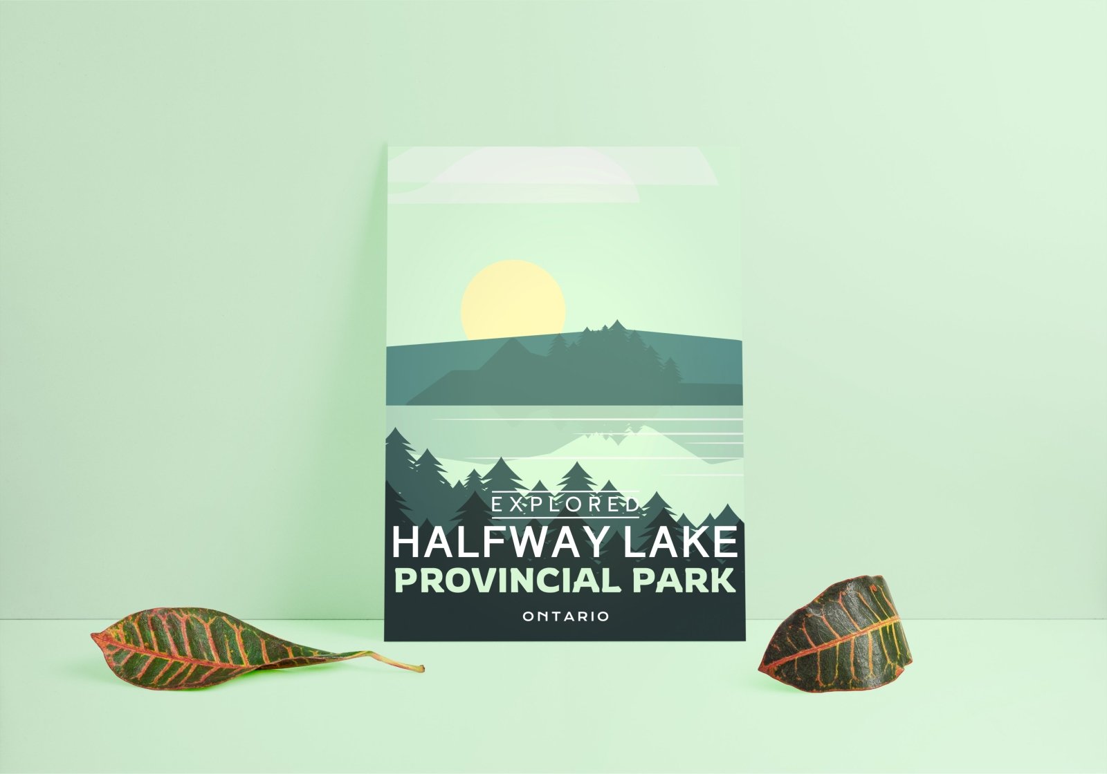 Halfway Lake Provincial Park 'Explored' Poster, Canada Parks