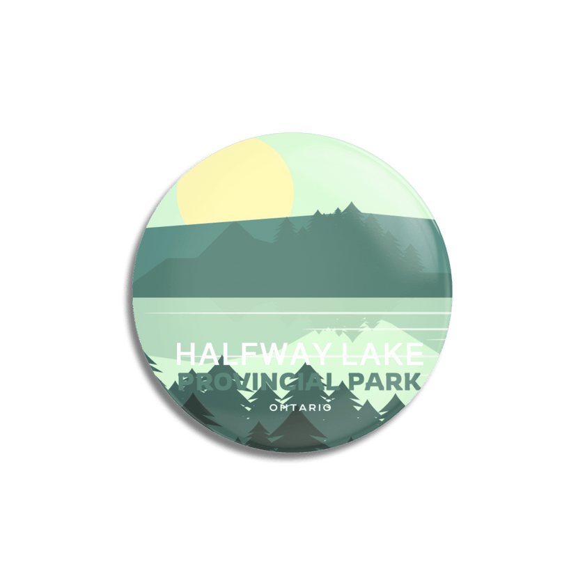 Halfway Lake Provincial Park of Ontario Pinback Button, Canada Parks