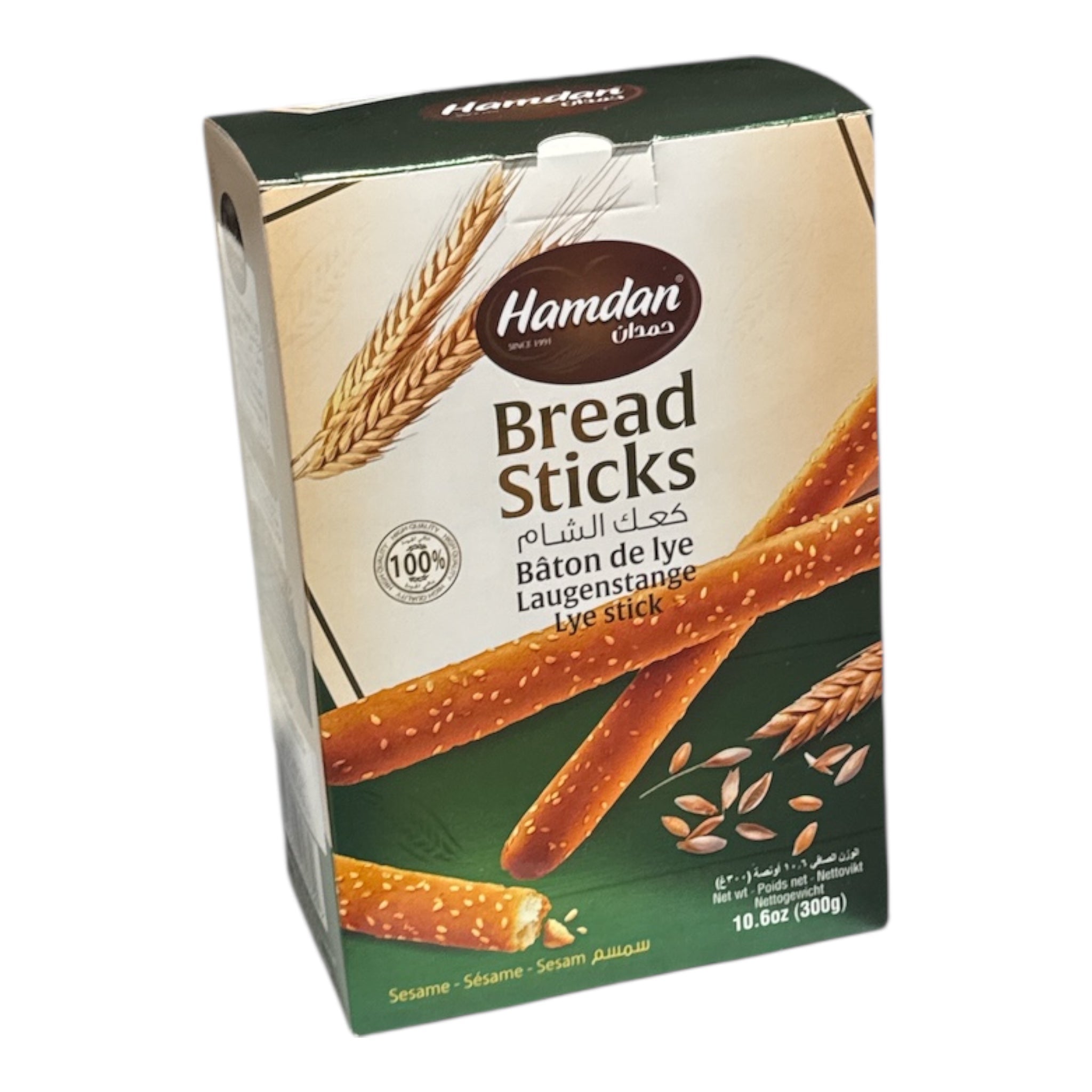 Hamdan Bread Lye Sticks with Sesame - 300g