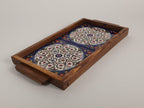 Handcrafted Palestinian Ceramic Serving Tray – Rectangular Appetizer Board