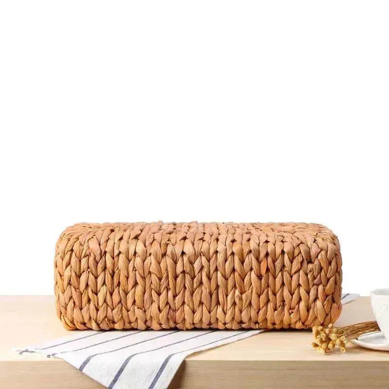 Hand-woven Summer Beach bag Mori solid color large capacity