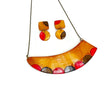 Handmade Bohemian Jewelry Set with Matching Necklace & Earrings