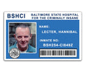 Silence of the Lambs Hannibal Lecter ID Card