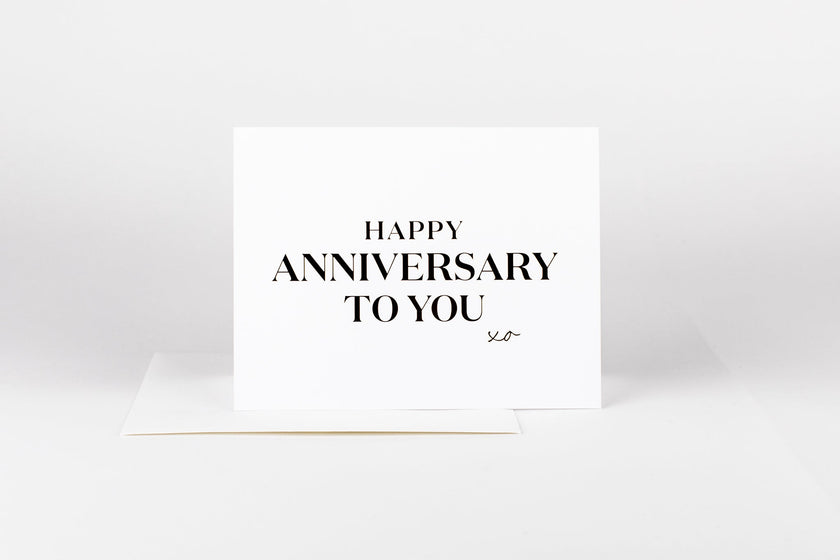 Happy Anniversary to You