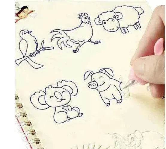 Hard Cover Magic Practice Writing Paste Painting Sketch Book