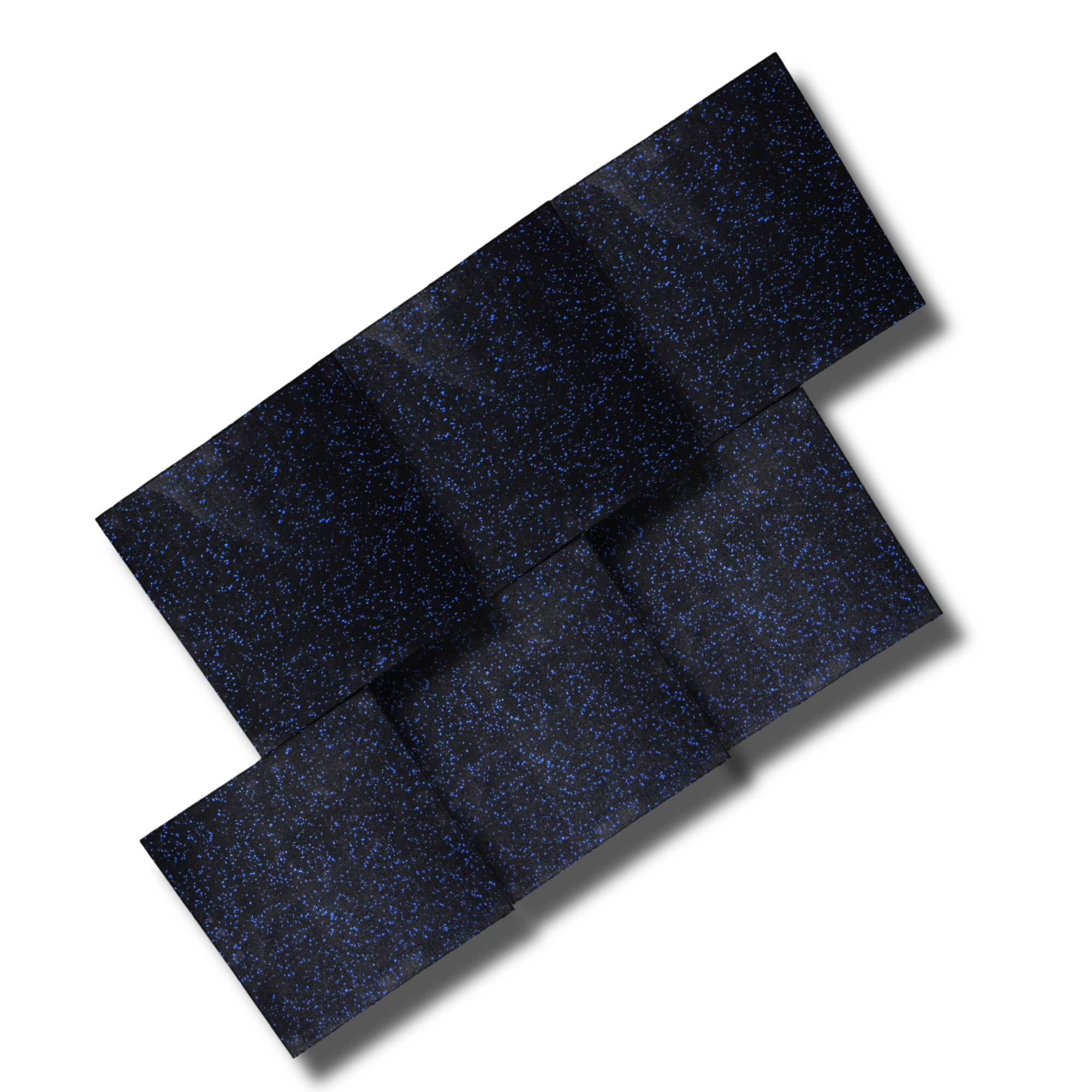 HAJEX Hard Floor Mats for Gym - Pack of 6
