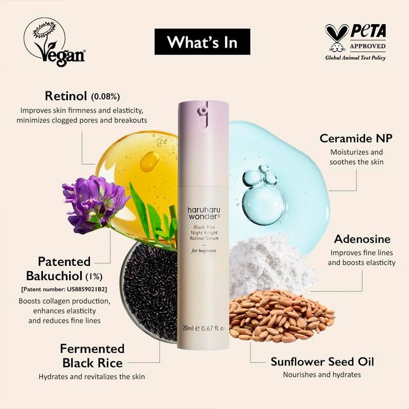 Haruharu Wonder Black Rice Night Knight Retinol Serum 20ml
