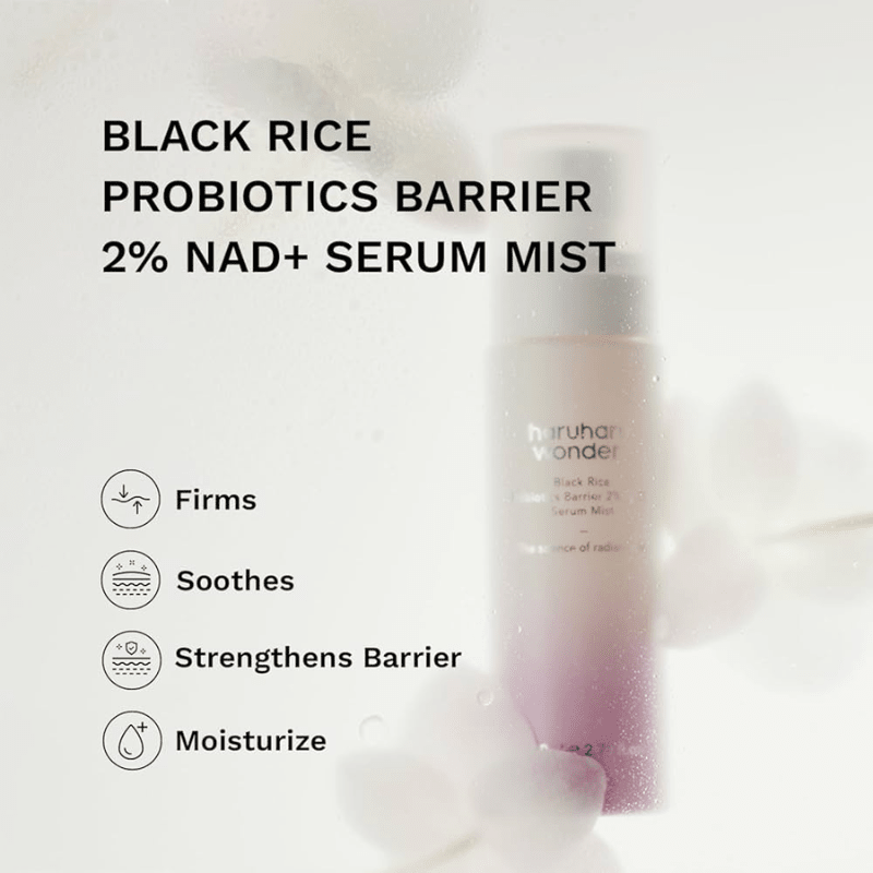 haruharu wonder Black Rice Probiotics Barrier 2% NAD + Serum Mist 80ml