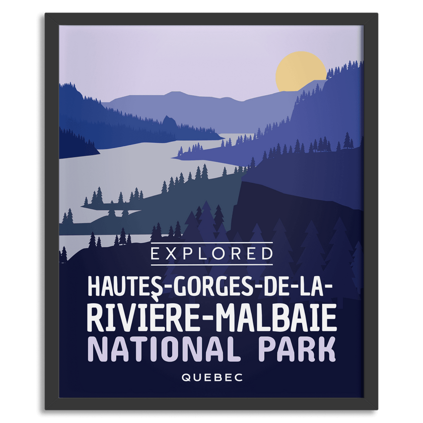 Hautes-Gorges-de-la-Riviere-Malbaie National Park 'Explored' Poster, Canada Parks