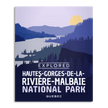 Hautes-Gorges-de-la-Riviere-Malbaie National Park 'Explored' Poster, Canada Parks