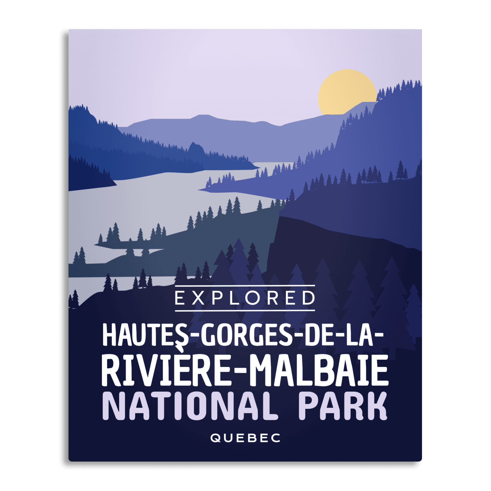 Hautes-Gorges-de-la-Riviere-Malbaie National Park 'Explored' Poster, Canada Parks
