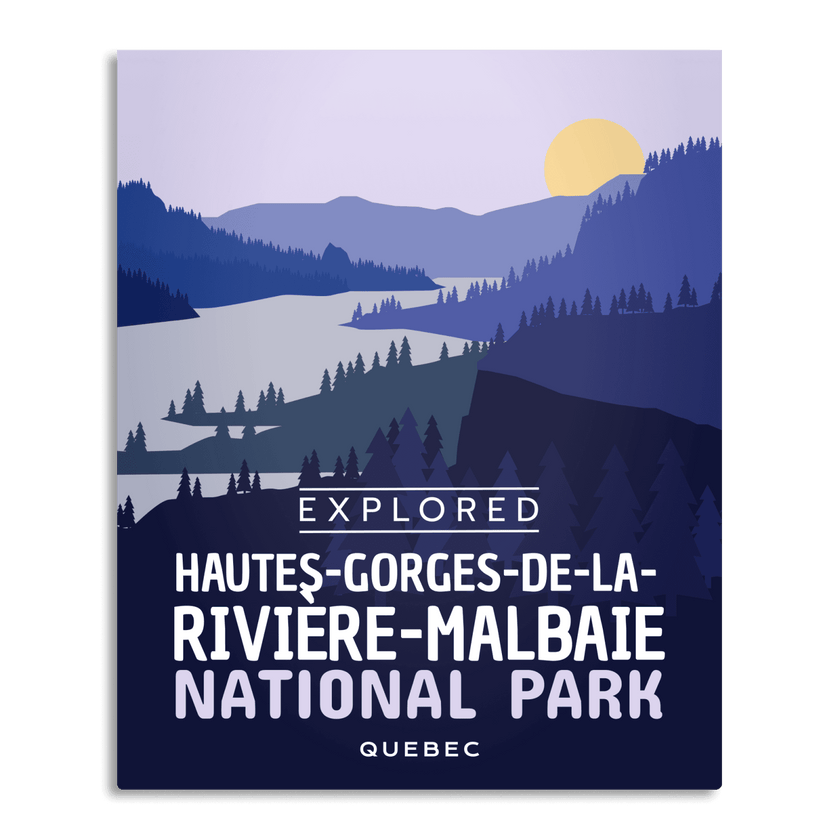 Hautes-Gorges-de-la-Riviere-Malbaie National Park 'Explored' Poster, Canada Parks