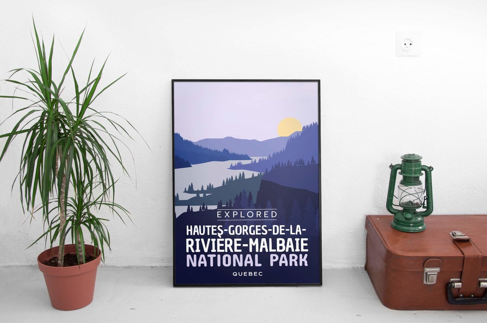 Hautes-Gorges-de-la-Riviere-Malbaie National Park 'Explored' Poster, Canada Parks