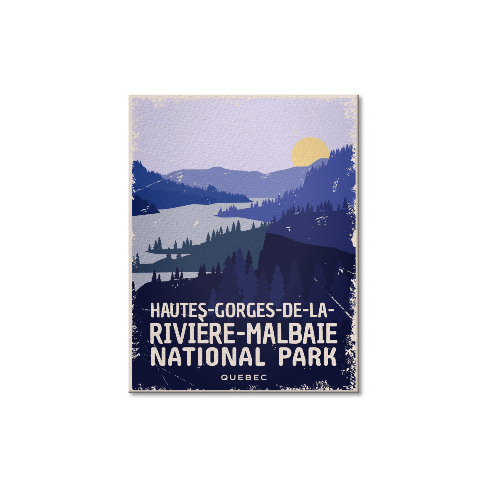 Hautes-Gorges-de-la-Riviere-Malbaie Quebec National Park Postcard, Canada Parks