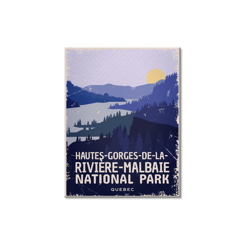 Hautes-Gorges-de-la-Riviere-Malbaie Quebec National Park Postcard, Canada Parks