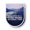 Hautes-Gorges-de-la-Rivière-Malbaie Quebec National Park Waterproof Vinyl Sticker, Canada Parks