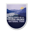 Hautes-Gorges-de-la-Rivière-Malbaie Quebec National Park Waterproof Vinyl Sticker, Canada Parks