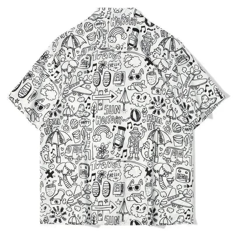 Hawaiian Printed Shirt Short Sleeve