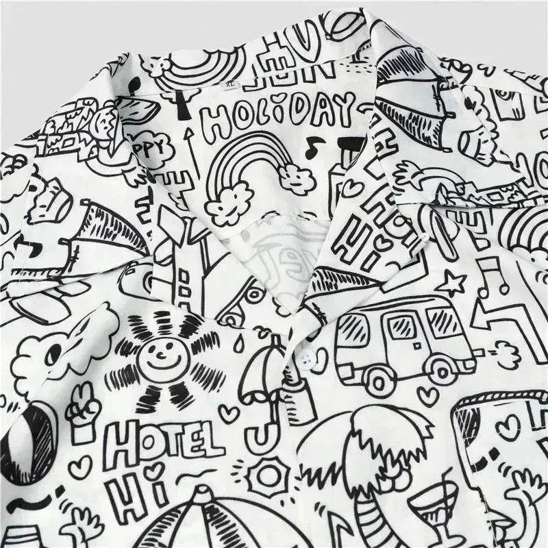 Hawaiian Printed Shirt Short Sleeve