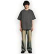 Heavy Dirty Washed Old Loose Double Yarn Cotton Short Sleeve