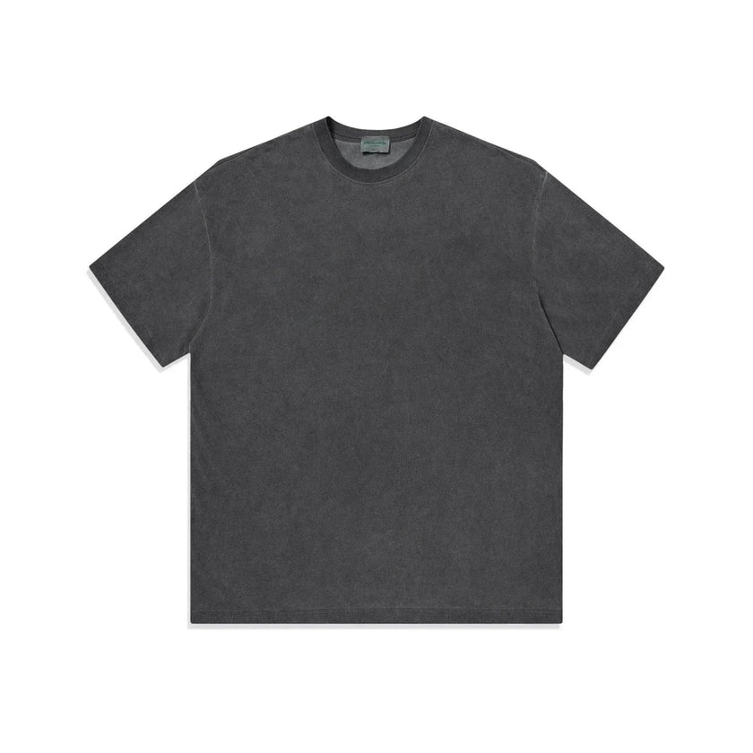 Heavy Dirty Washed Old Loose Double Yarn Cotton Short Sleeve