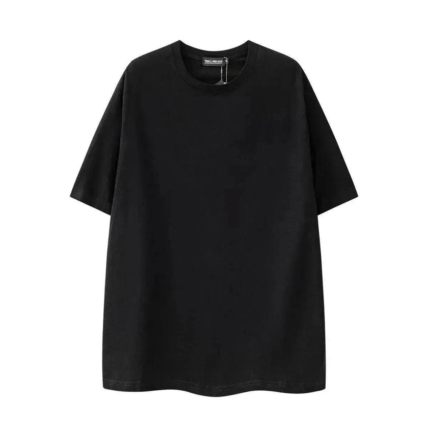 Heavy Men's Cotton Brand High Street Short Sleeve Loose T-shirt