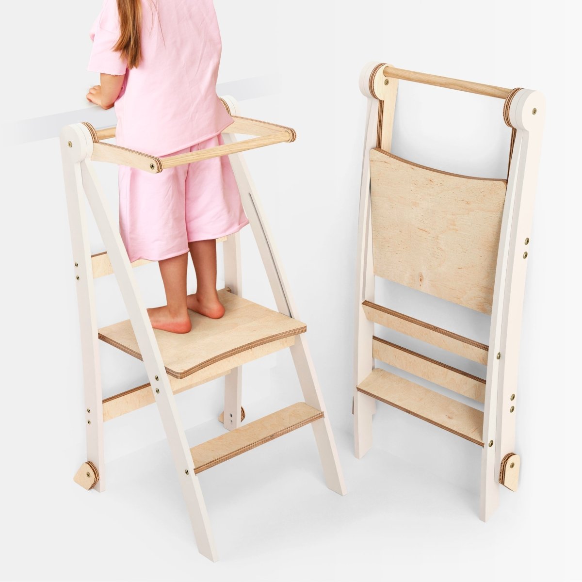 Tour d'aide : Tabouret d'apprentissage pliable multifonctionnel pour enfants
