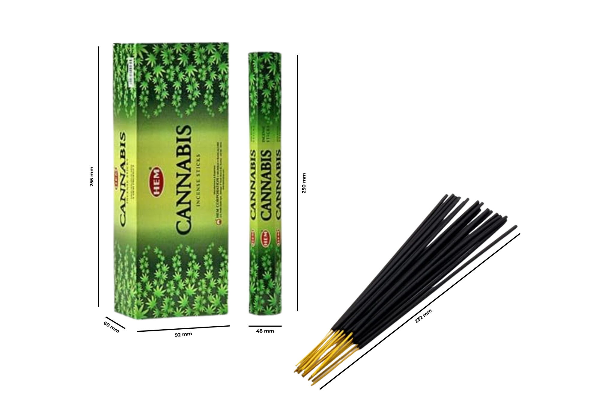 Hem Cannabis Hexa Incense Sticks